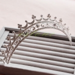 Wedding Bridal Princess Austrian Stunning Crystal Hair Tiara Crown Veil Headband